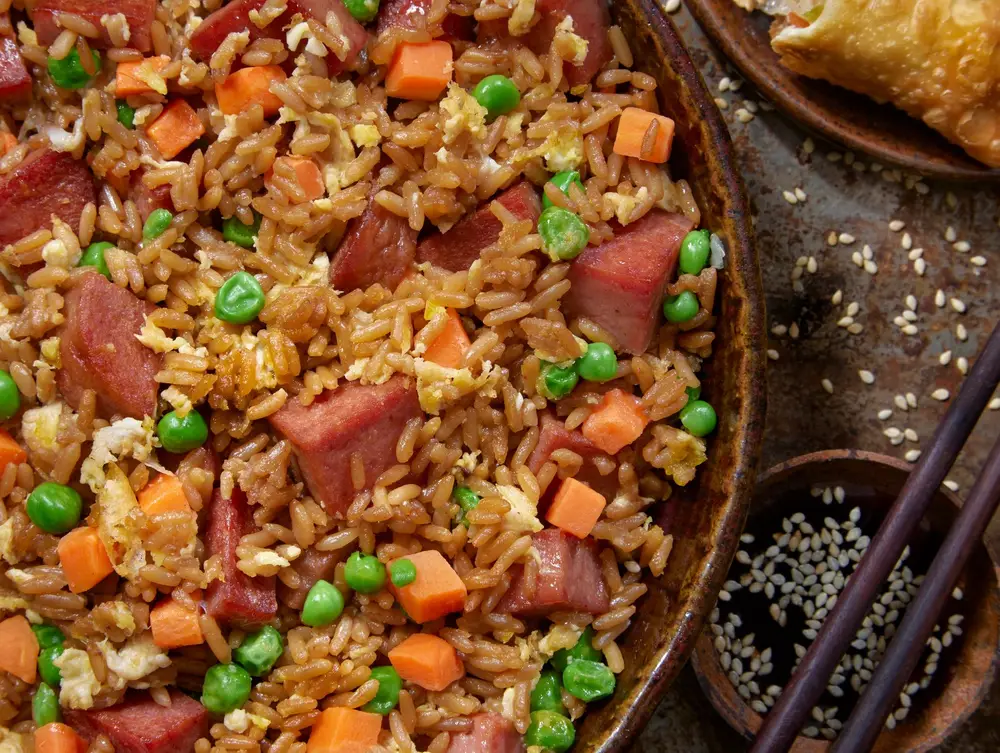 Nigerian party-style fried rice served at the festival